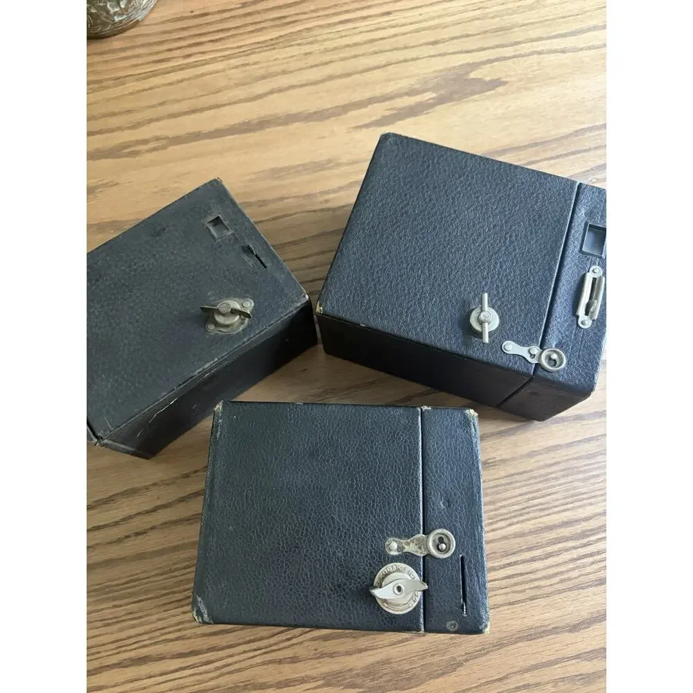 Antique Kodak Eastman Box Camera Lot Film Cameras Lot Of 3